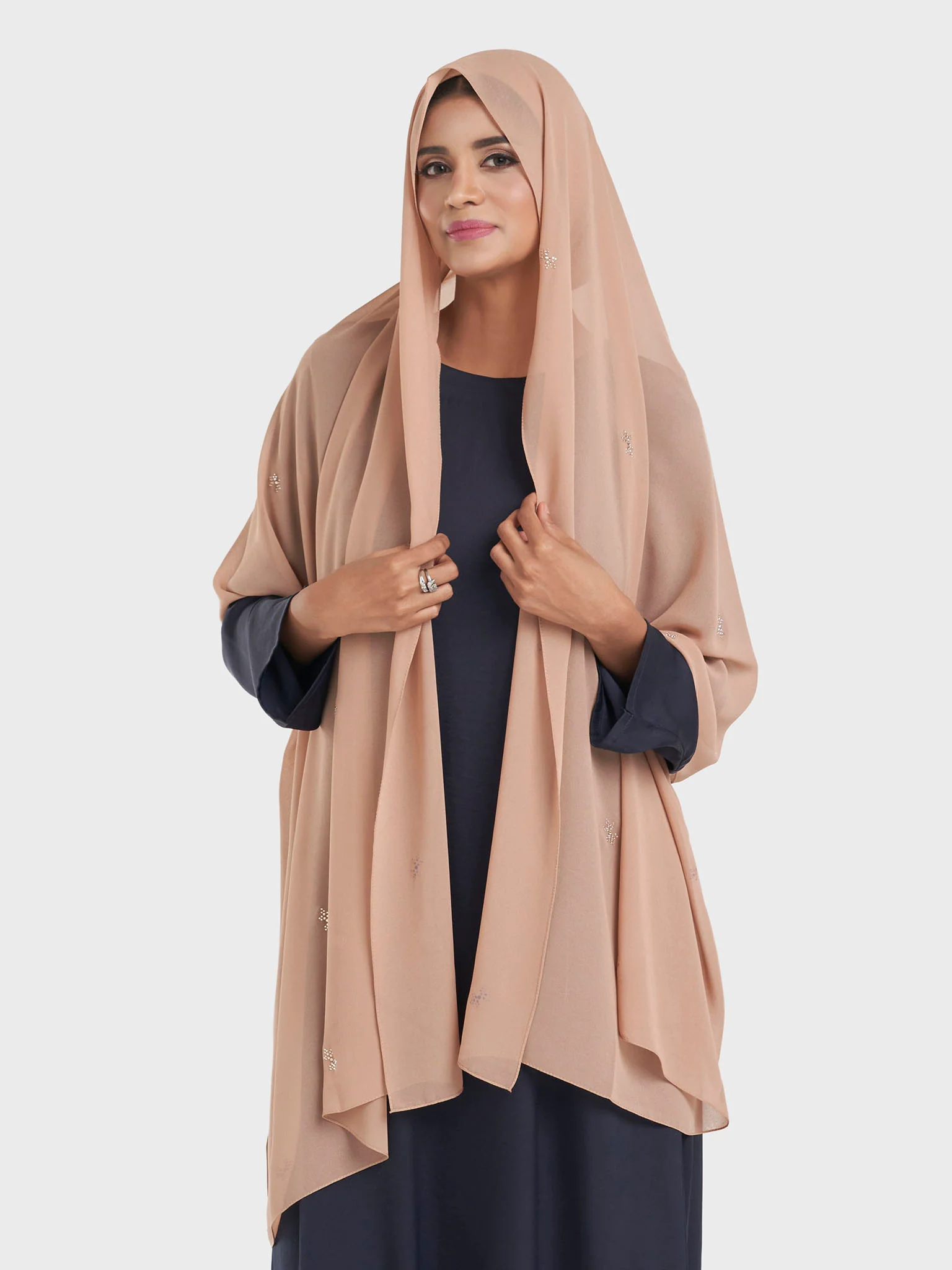 Chiffon All Over Stone Motif Hijab (KP18204L) - Image 17