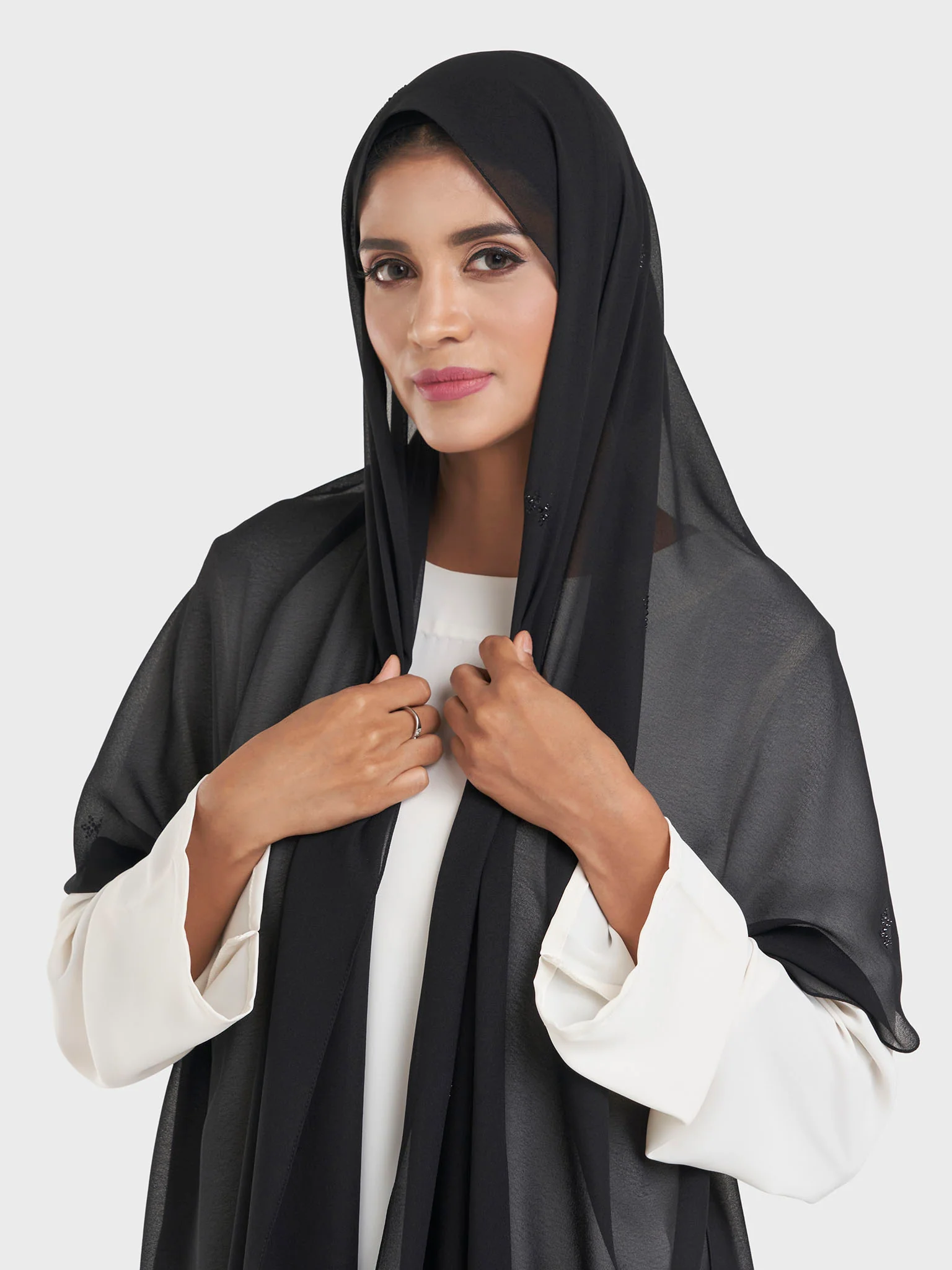 Chiffon All Over Stone Motif Hijab (KP18204L) - Image 19