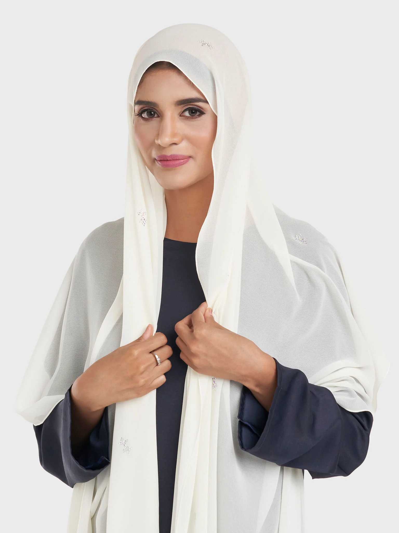 Chiffon All Over Stone Motif Hijab (KP18204L) - Image 22