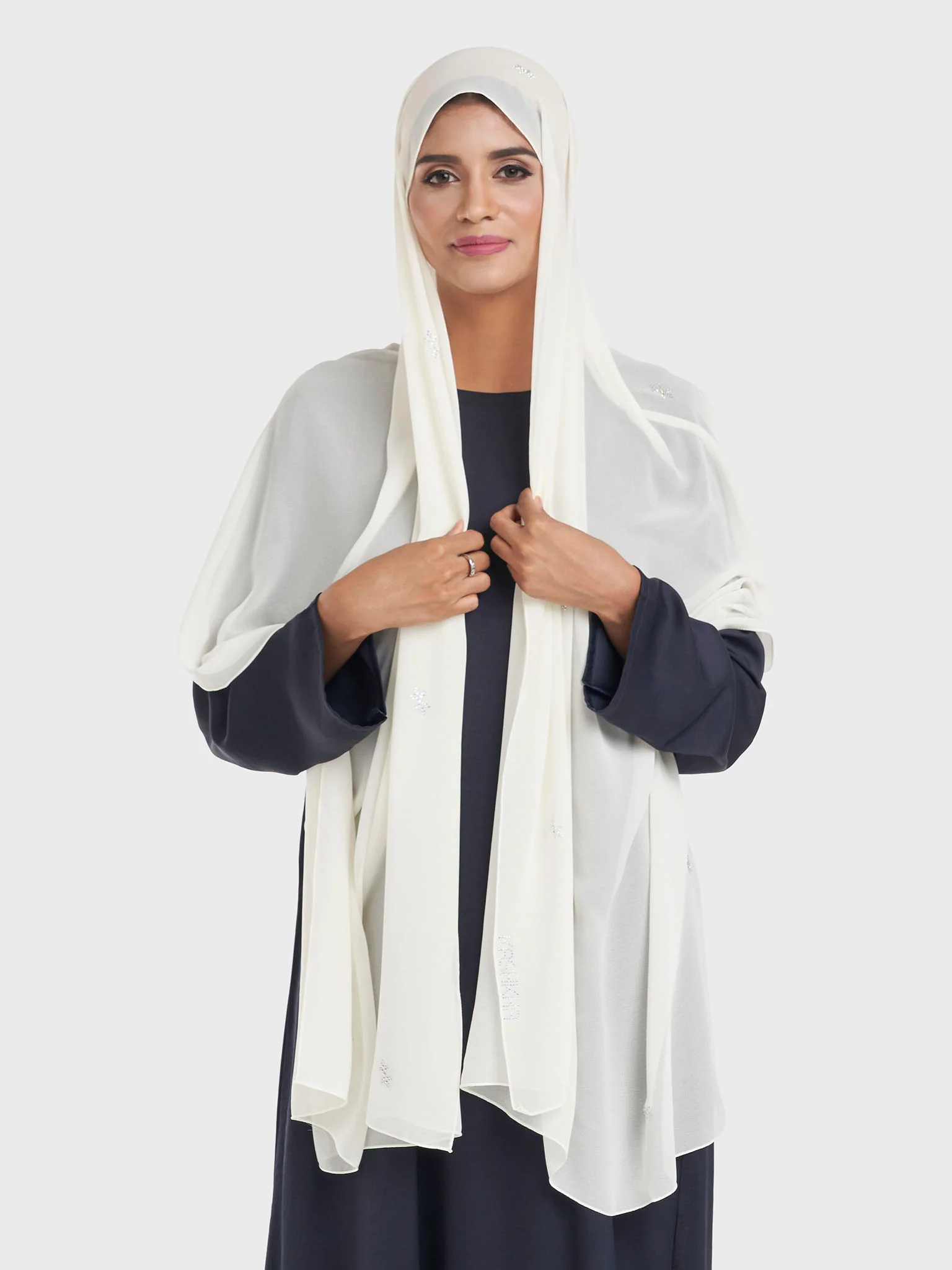 Chiffon All Over Stone Motif Hijab (KP18204L) - Image 23