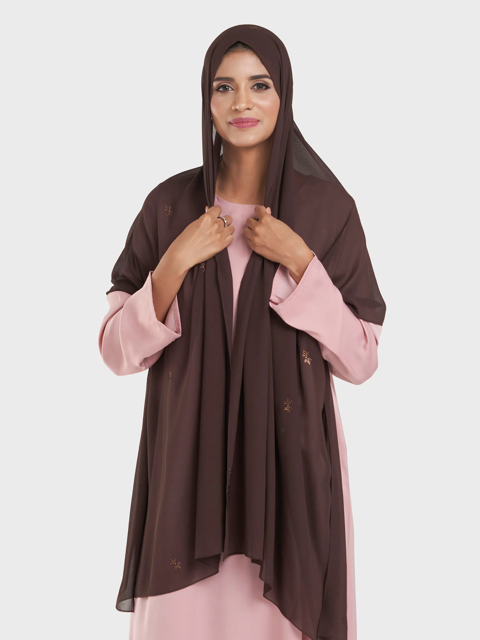 Chiffon All Over Stone Motif Hijab (KP18204L) - Image 26