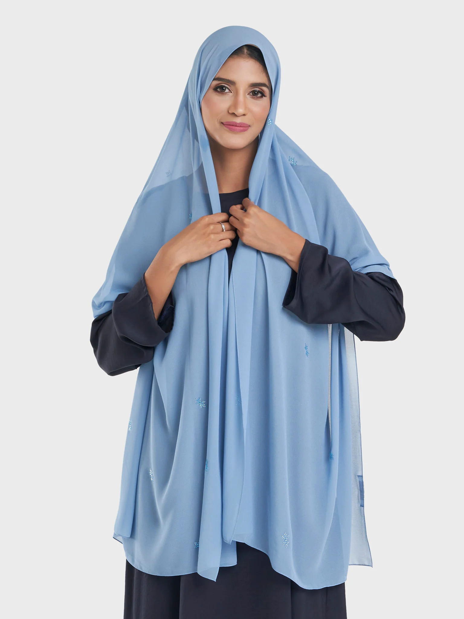 Chiffon All Over Stone Motif Hijab (KP18204L) - Image 29