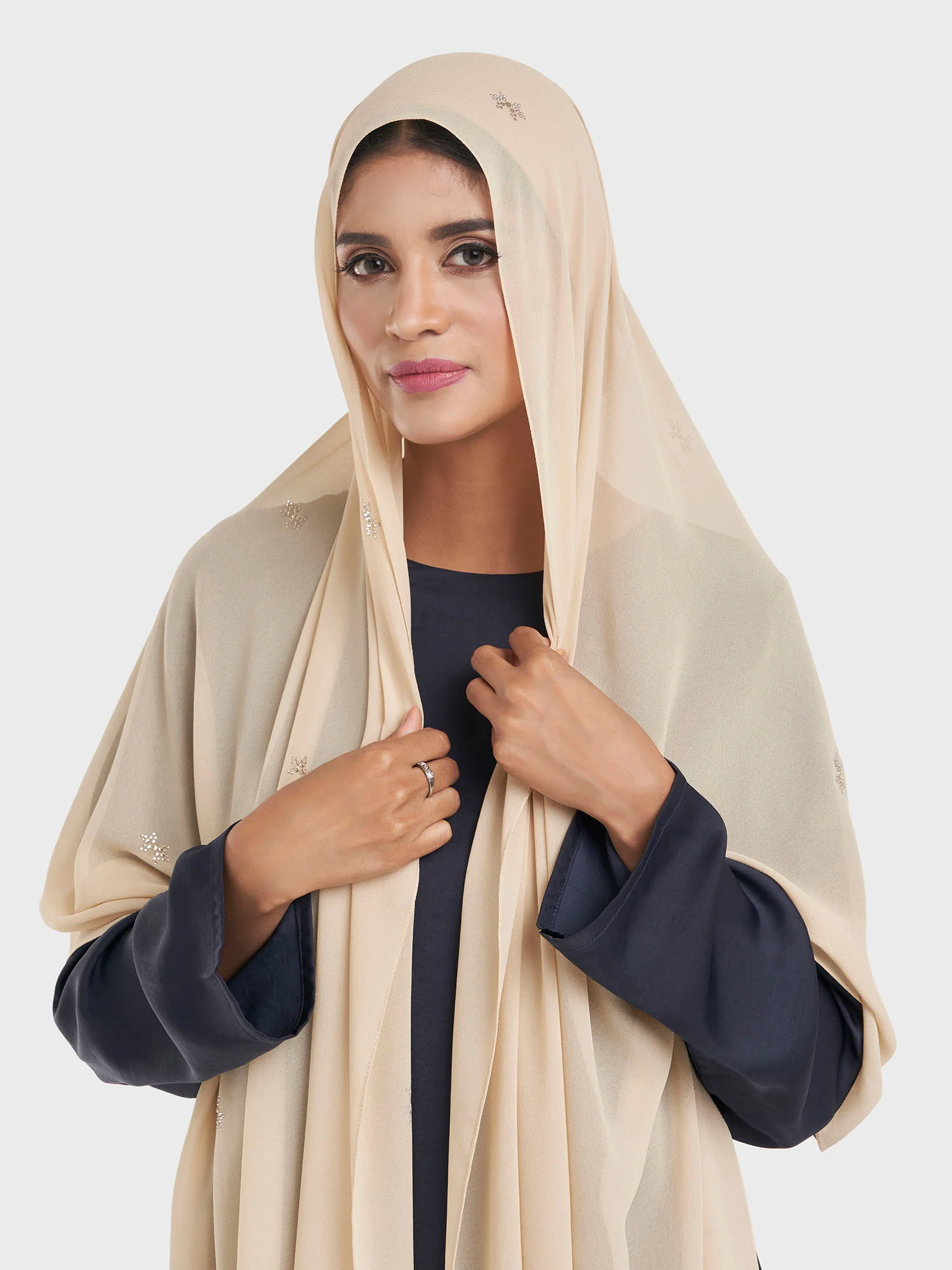 Chiffon All Over Stone Motif Hijab (KP18204L) - Image 34