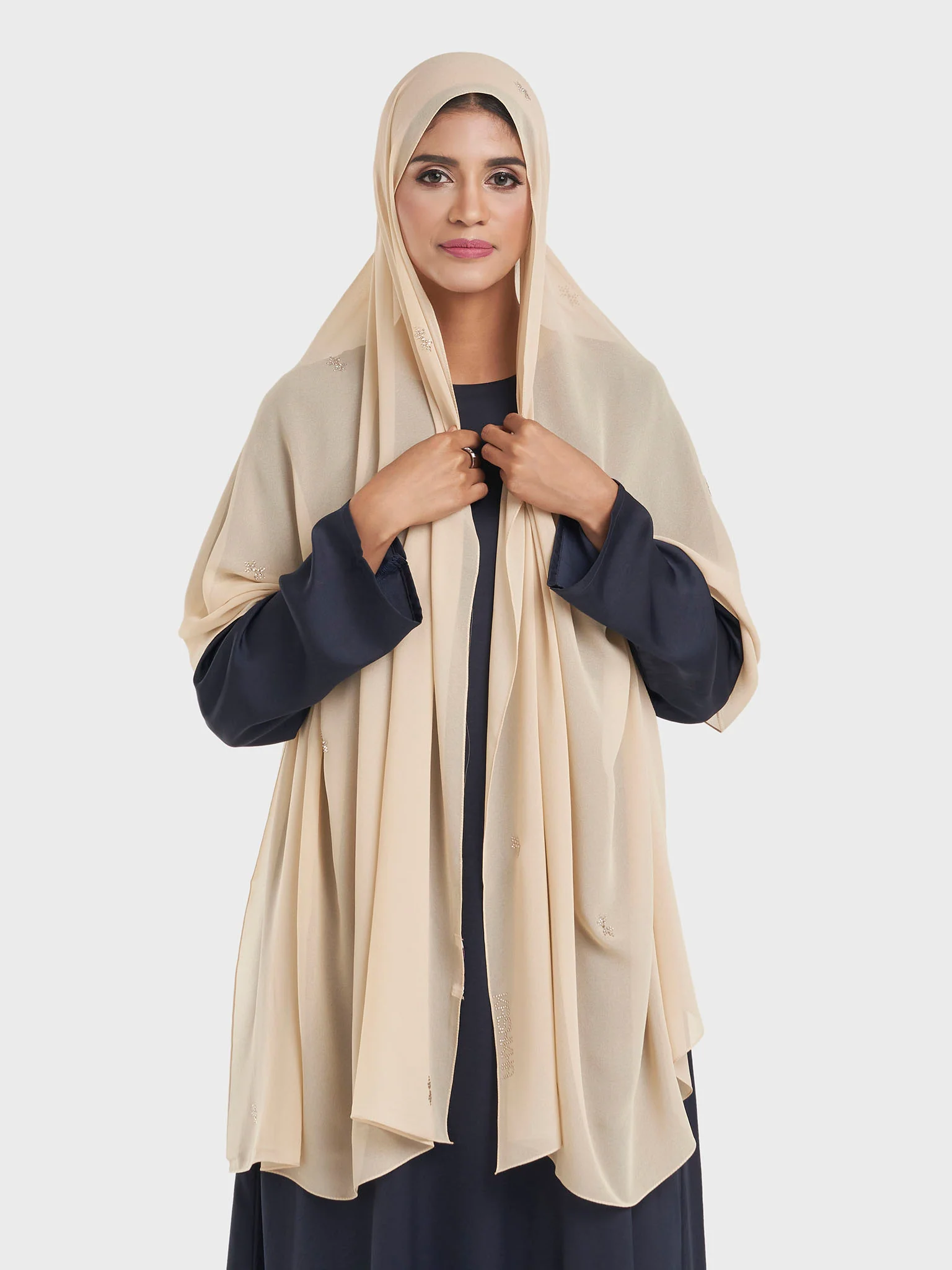 Chiffon All Over Stone Motif Hijab (KP18204L) - Image 35