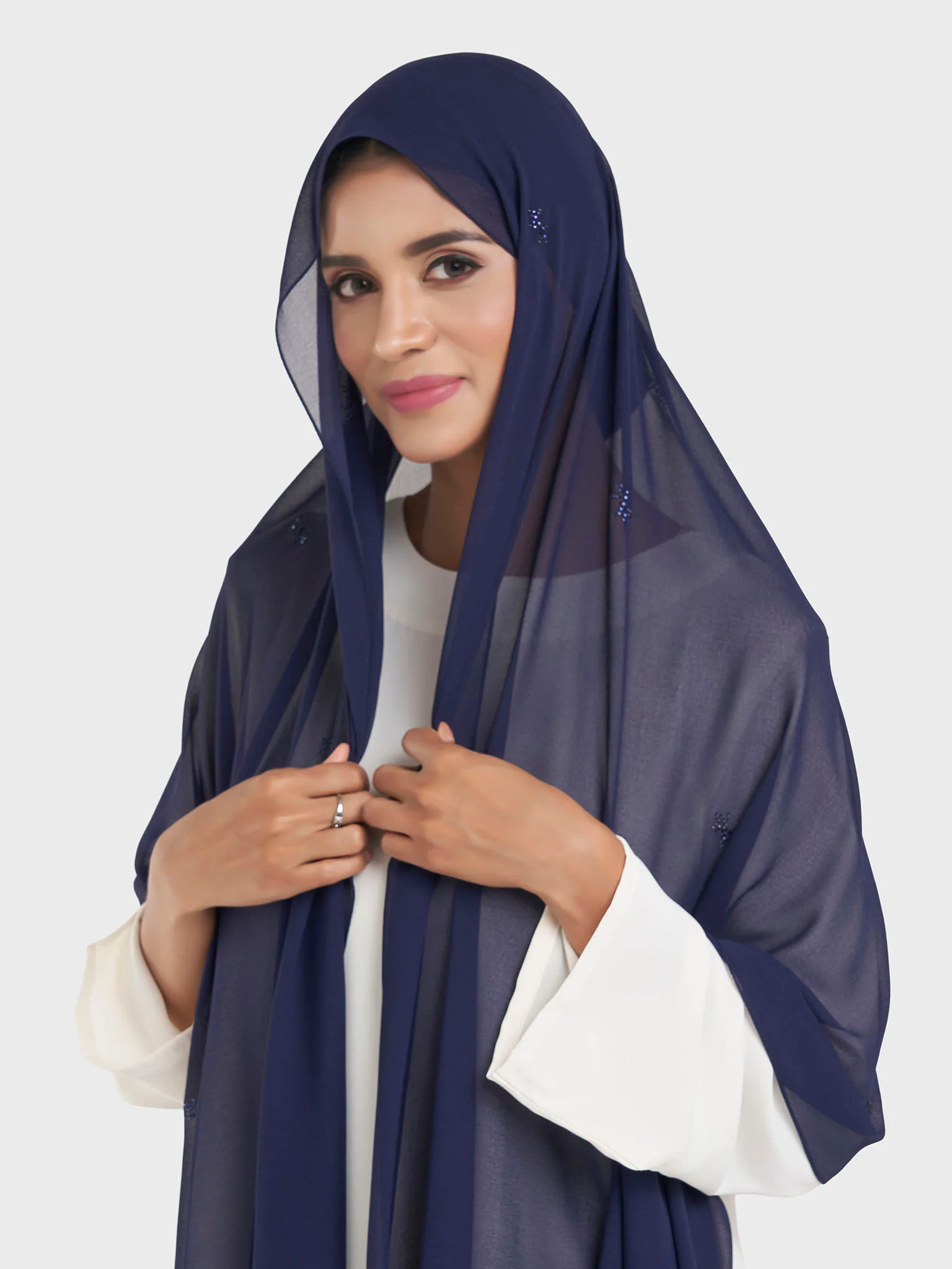 Chiffon All Over Stone Motif Hijab (KP18204L) - Image 7