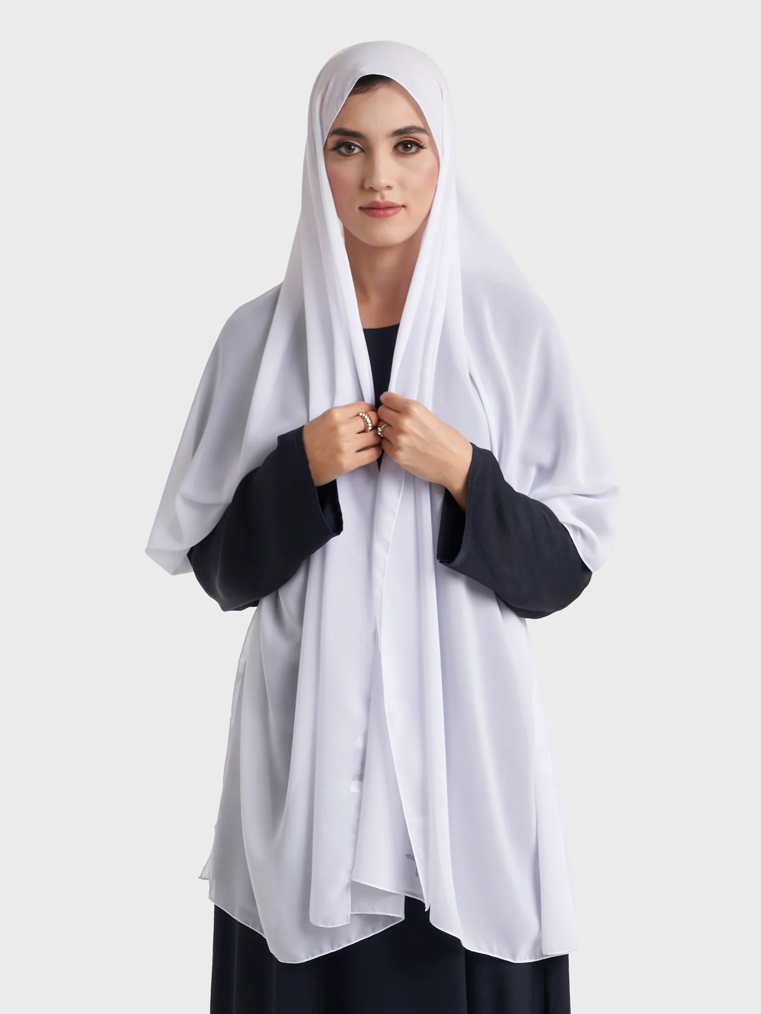 Plain Solid Colour Chiffon Hijab (KP4451L) - Image 11