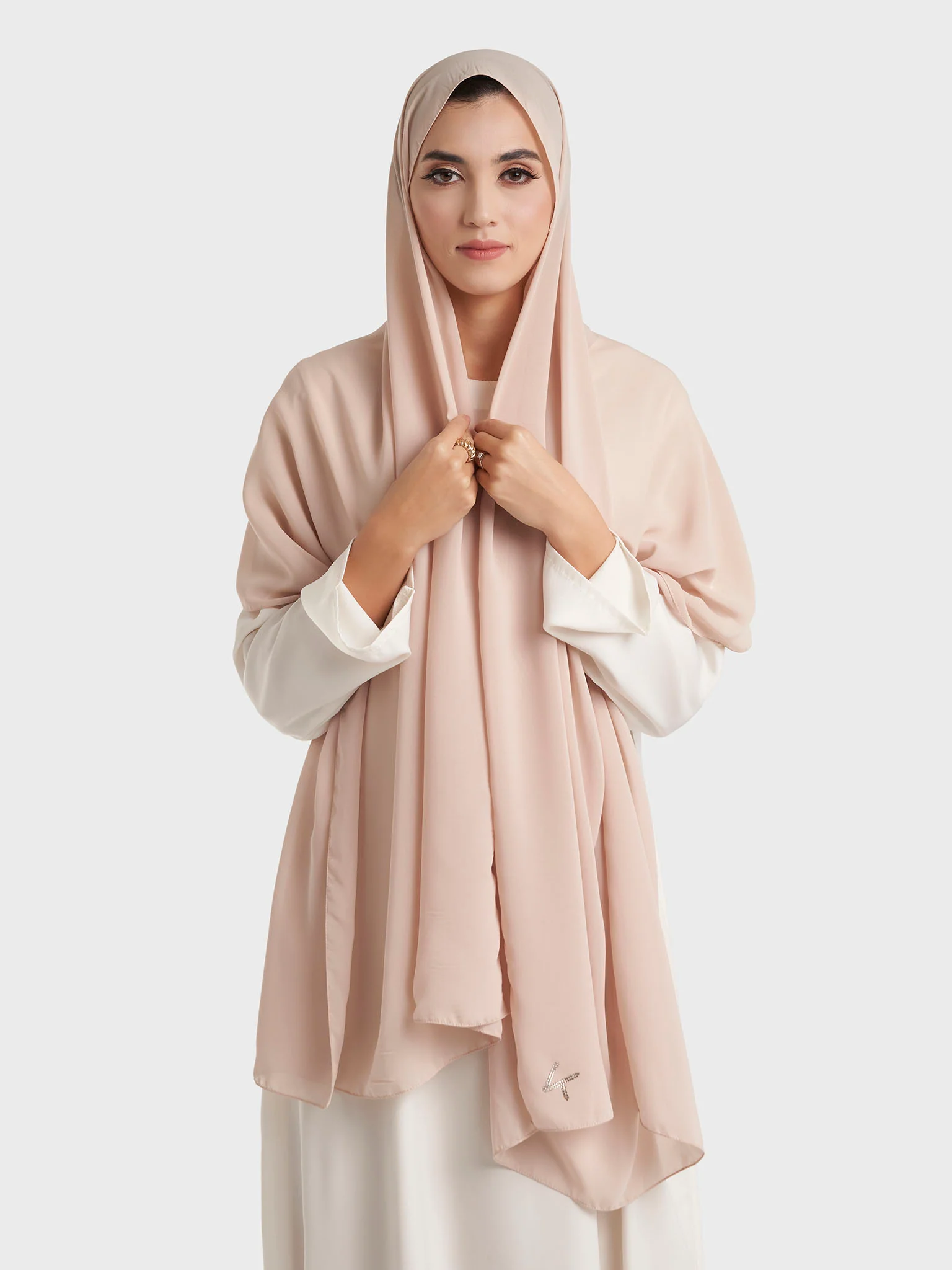 Plain Solid Colour Chiffon Hijab (KP4451L) - Image 14