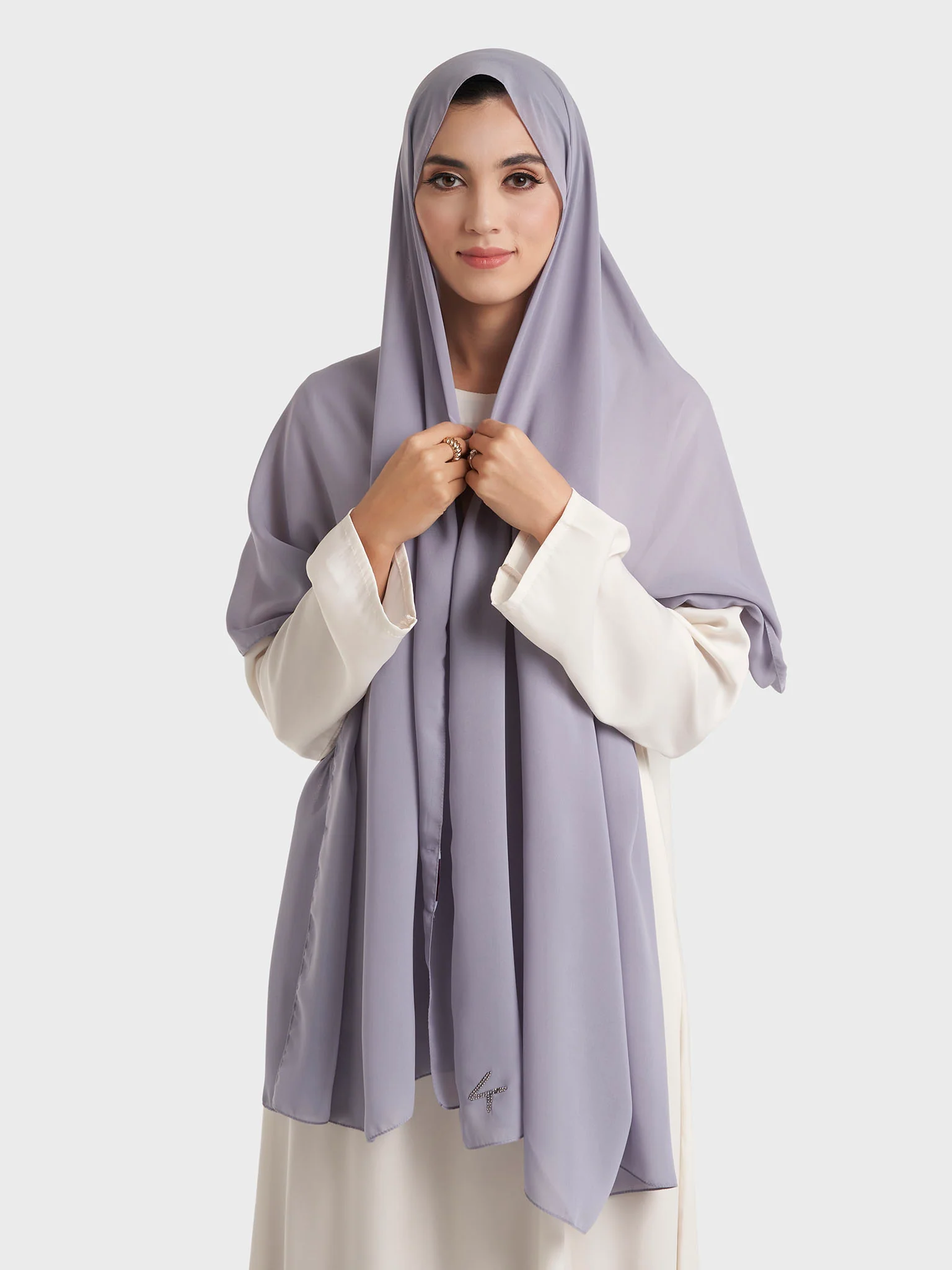 Plain Solid Colour Chiffon Hijab (KP4451L) - Image 23