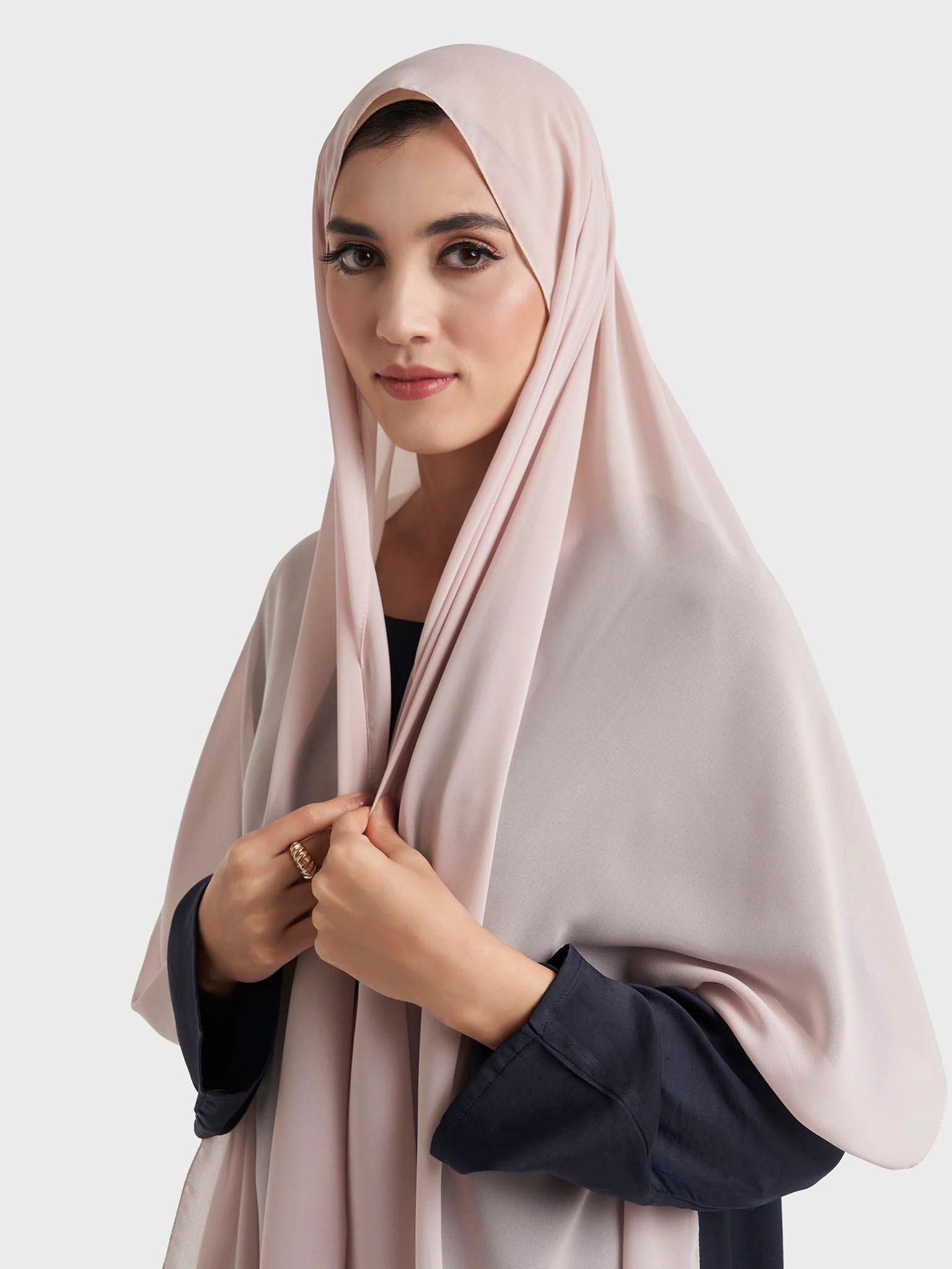 Plain Solid Colour Chiffon Hijab (KP4451L) - Image 37