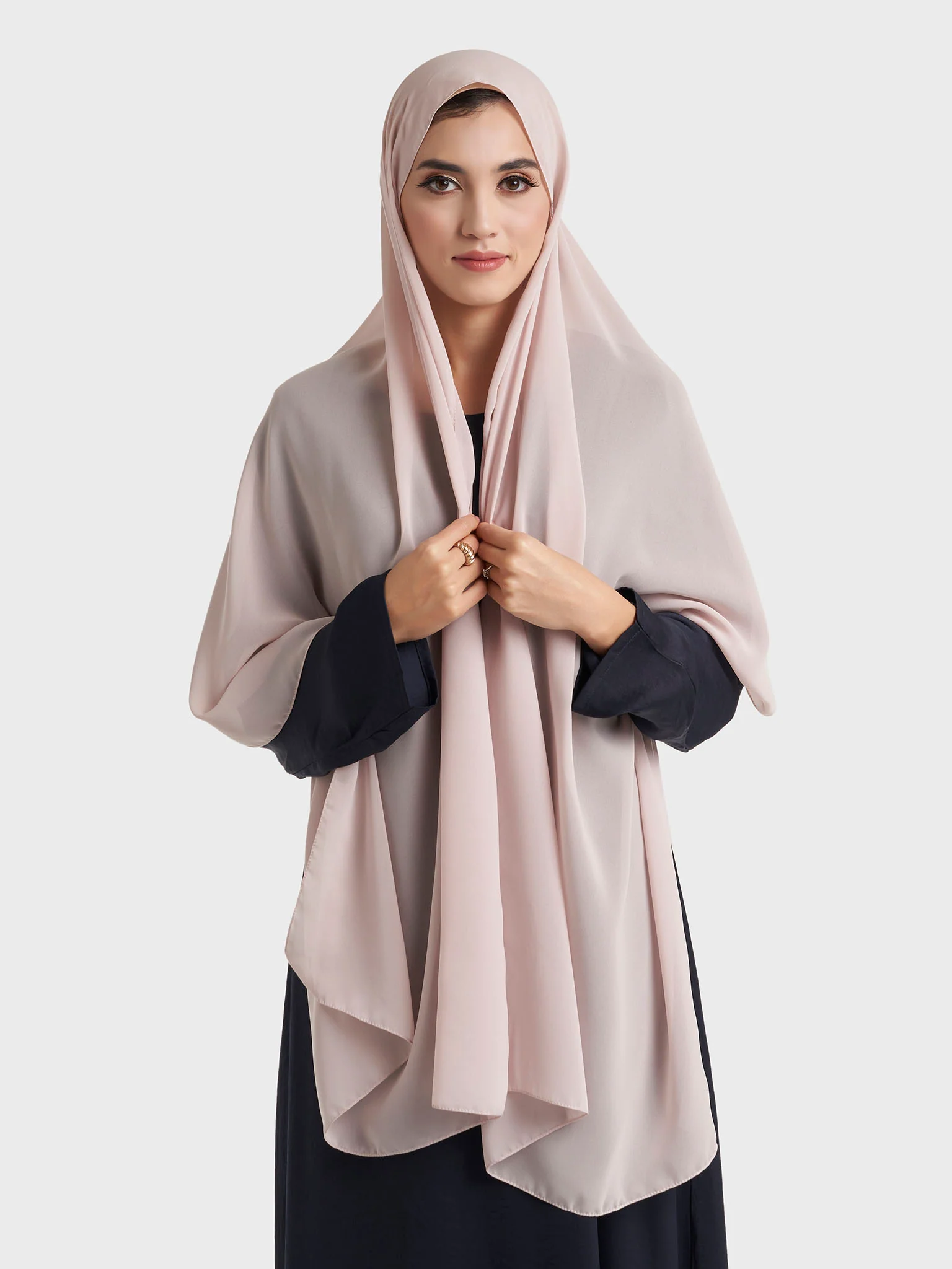 Plain Solid Colour Chiffon Hijab (KP4451L) - Image 38