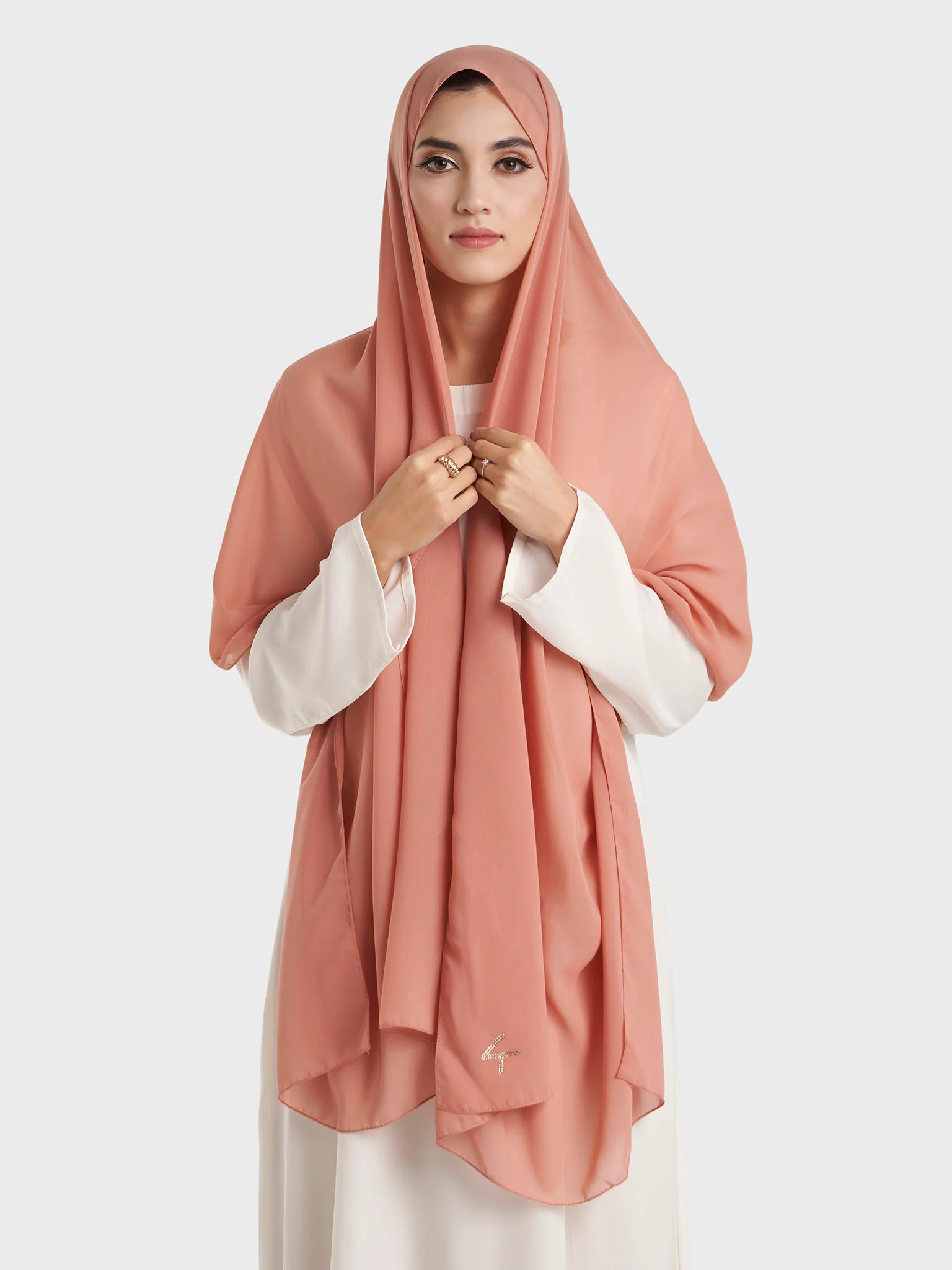 Plain Solid Colour Chiffon Hijab (KP4451L) - Image 41