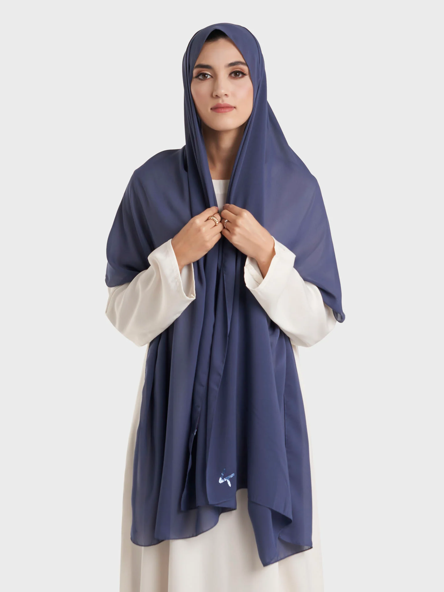 Plain Solid Colour Chiffon Hijab (KP4451L) - Image 8